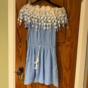 Detailed off the shoulder dress